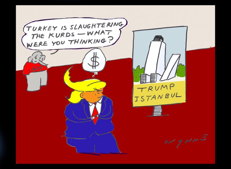 Cartoon about Donad Trump by Terry Wynne