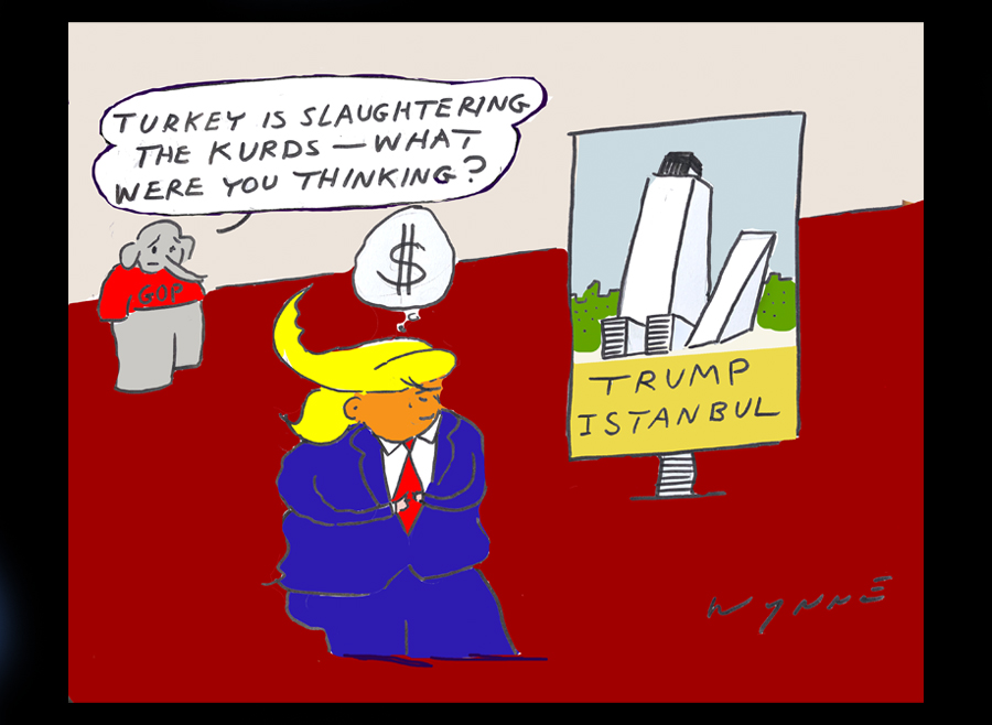 Cartoon about Donad Trump by Terry Wynne